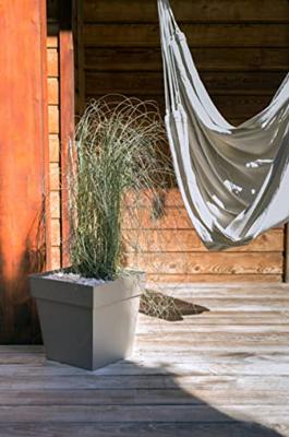 EDA Toscane vierkante pot - 50 cm - 87 L - Taupe