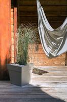 EDA Toscane vierkante pot - 50 cm - 87 L - Taupe - thumbnail