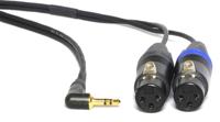 Peppercable CAY4 2x XLR Female - 3.5mm Mini Stereo Jack Cable 40cm - thumbnail