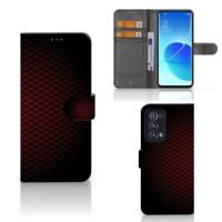 OPPO Reno 6 Pro Plus 5G | Telefoon Hoesje | Geruit Rood - thumbnail