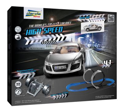 Vedes Darda high speed racebaan met een audi r8 auto Vedes Darda high speed racebaan met een audi r8 auto