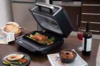 SOGO Human Technology Tafelgrill 4 l 1700 W max. Oververhittingsbeveiliging, Timerfunctie, Traploze temperatuurregeling, BPA-vrij Zwart, RVS - thumbnail
