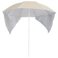 Strandparasol met zijwanden 215 cm zandkleurig - thumbnail