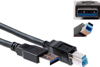 USB 3.0 printerkabel 5 meter USB A-B zwart