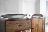 Authentieke wanddecoratie SCREW II 110cm zilveren vliegtuigpropeller - 21705 - thumbnail