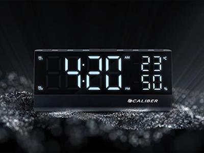 Digitale Wekkerradio met FM Radio - Temperatuur en Luchtvochtigheid - Dual Alarmklok - Groot Display (HCG023) - thumbnail