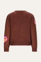 B.Nosy winter sweater meisjes - bruin -Khloe - gebreid, jacquard - thumbnail