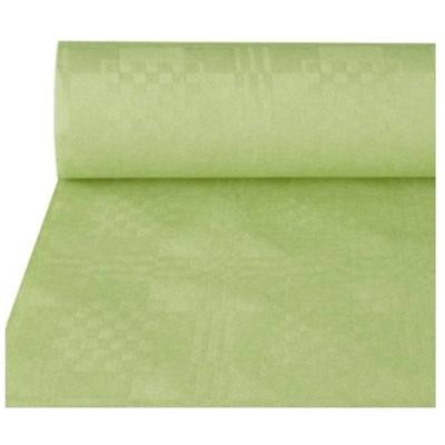 Tafelkleed damast papier 118 cm x8 meter licht groen