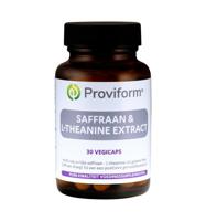 Proviform Saffraan 30mg active & theanine 100mg 30 Vegetarische capsules - thumbnail
