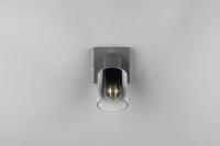 Trio Zwart wandlampjeCadiz met smoke glas - R81781042 - thumbnail