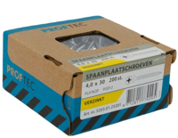 Proftec Spaanplaatschroef Vz Pk PZ2 4.0X30 | 200 stuks - 5203.01.25201 - thumbnail