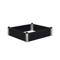 Vierkante Moestuinbak Zwart Hout 140 x 140 CM - thumbnail