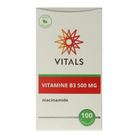 Vitals Vitamine B3 niacinamide 500mg 100 Capsules - thumbnail