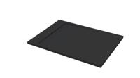 Best Design Douchebak Decent 120x90x3.5 cm Solid Surface Mat Zwart - thumbnail