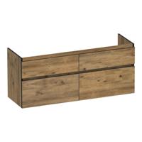 Brauer Delight Edge - Onderkast - 140 cm - met 4 Softclose Lades Greeploos en 2 Sifon Uitsparingen - Chateau - thumbnail