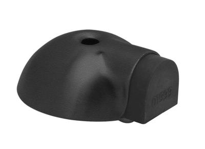 Deurbuffer vloermontage ø63x24mm zwart