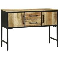 Wandtafel met lade Bruin 100 x 35 x 70 cm massief mangohout - thumbnail