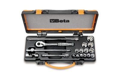 Beta Doppendoos met 13 twaalfkant dopsleutels en 5 toebehoren 910AS/MBM-C18 - 009100926 Beta Doppendoos met 13 twaalfkant dopsleutels en 5 toebehoren 910AS/MBM-C18 - 009100926