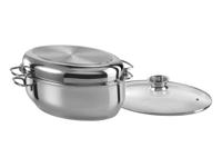 GSW RVS braadpan ovaal 38 cm, 3 in 1 - thumbnail