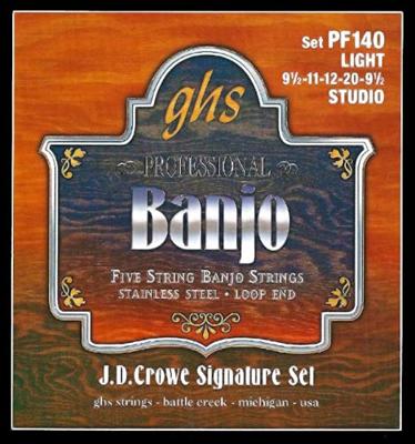 GHS PF140 J.D. Crowe Signature Studio light snarenset banjo GHS PF140 J.D. Crowe Signature Studio light snarenset banjo