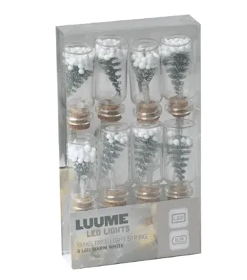 Premium Kerstverlichting Flesjes - 8 Stuks