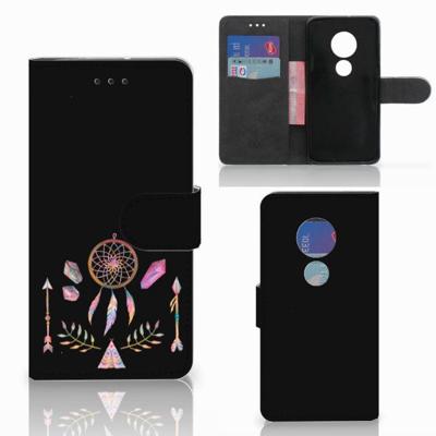 Motorola Moto G7 Play Leuk Hoesje Boho Dreamcatcher Motorola Moto G7 Play Leuk Hoesje Boho Dreamcatcher