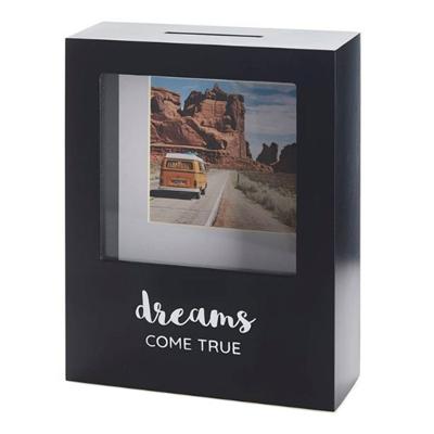 Balvi spaarpot Dreams 19,5 x 14,5 x 5 cm MDF zwart Balvi spaarpot Dreams 19,5 x 14,5 x 5 cm MDF zwart