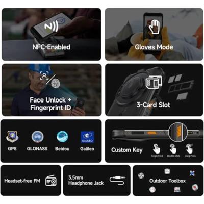 Smartphone Ulefone RUGKING Unisoc 8 GB RAM 256 GB Zwart