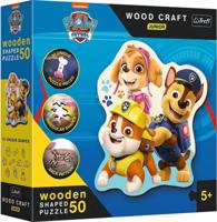 Trefl puzzel - paw patrol houten puzzel - 50 stukjes - thumbnail