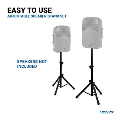 Vonyx LS02K Korte luidsprekerstatieven (2 stuks)