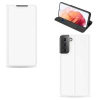 Bookcase Samsung Galaxy S21 Hoesje Wit met Pashouder - thumbnail