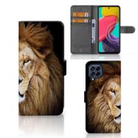 Samsung Galaxy M53 | Telefoonhoesje | Met pasjeshouder | Leeuw - thumbnail