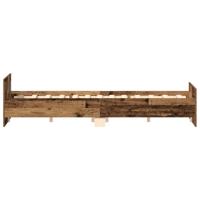 Bedframe zonder matras 140x200 cm bewerkt hout oud hout - thumbnail