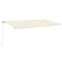 Luifel handmatig uittrekbaar 600x350 cm crèmekleurig - thumbnail