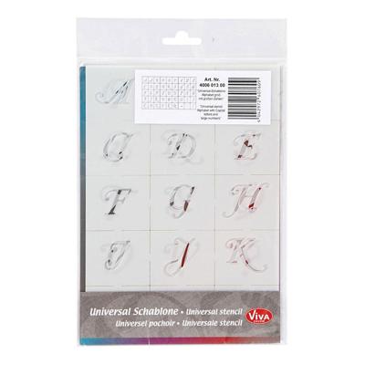 Creativ Company Letters en cijfers sjabloon, h: 20-30 mm, a5, vel 148x210 mm, 3 vel/ 1 doos