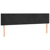 Boxspring met matras fluweel zwart 140x210 cm - thumbnail