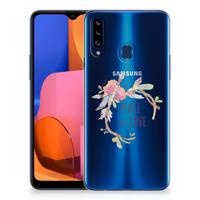 Samsung Galaxy A20s Telefoonhoesje met Naam Boho Text - thumbnail