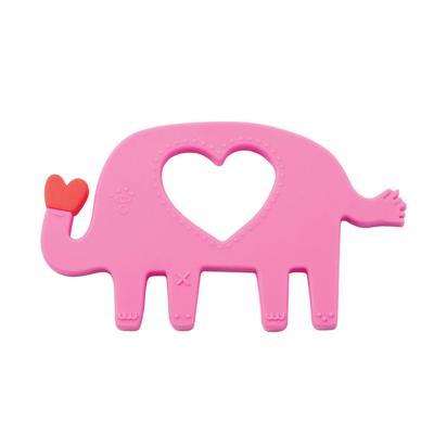Manhattan Toy bijtring Elephant junior 11,5 cm siliconen roze