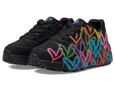 Skechers Uno Lite Spread The Love 314064L/BKMT Zwart-32 maat 32