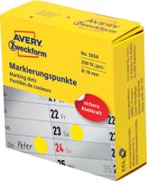 Avery marking dots, diameter 19 mm, rol met 250 stuks, geel - thumbnail