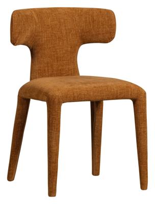WOOOD Eetkamerstoel 'Permit' Geweven, kleur Cinnamon