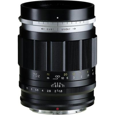 Voigtländer Portrait Heliar 75mm F/1.8 Nikon Z zwart