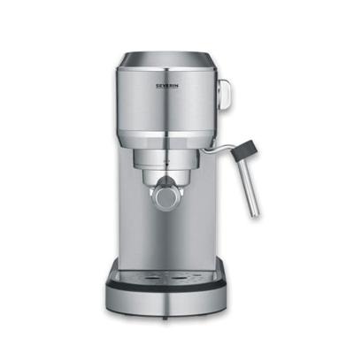 Severin KA 5997 Espressomachine met filterhouder Chroom (geborsteld), Zwart 1350 W Met melkopschuimer