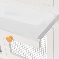 Dierenhok twee verdiepingen hout - thumbnail