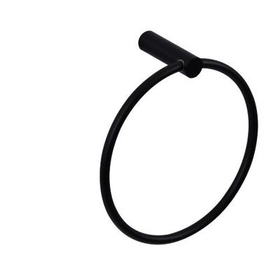 Wiesbaden Ida handdoekring zwart Wiesbaden Ida handdoekring zwart