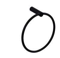 Wiesbaden Ida handdoekring zwart - thumbnail