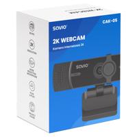 Savio CAK-05 webcam 3,7 MP 2560 x 1440 Pixels USB Zwart - thumbnail