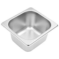 VidaXL Gastronormbakkenhouder met 4 gn 1/6 bakken roestvrij staal - thumbnail