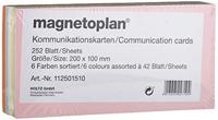 magnetoplan 112501510 Presentatiekaart Roze, Groen, Geel, Wit, Blauw, Oranje Rechthoekig 200 mm x 100 mm 250 stuk(s) - thumbnail