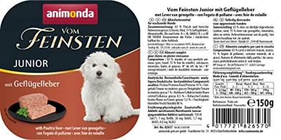 ANIMONDA Vom Feinsten Junior Poultry liver - natvoer voor honden - 150g